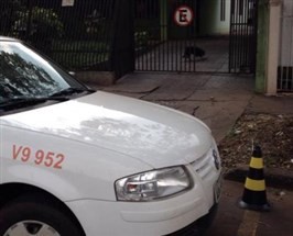 Moradora de Maringá se queixa de motoristas que estacionam na frente da garagem da casa dela
